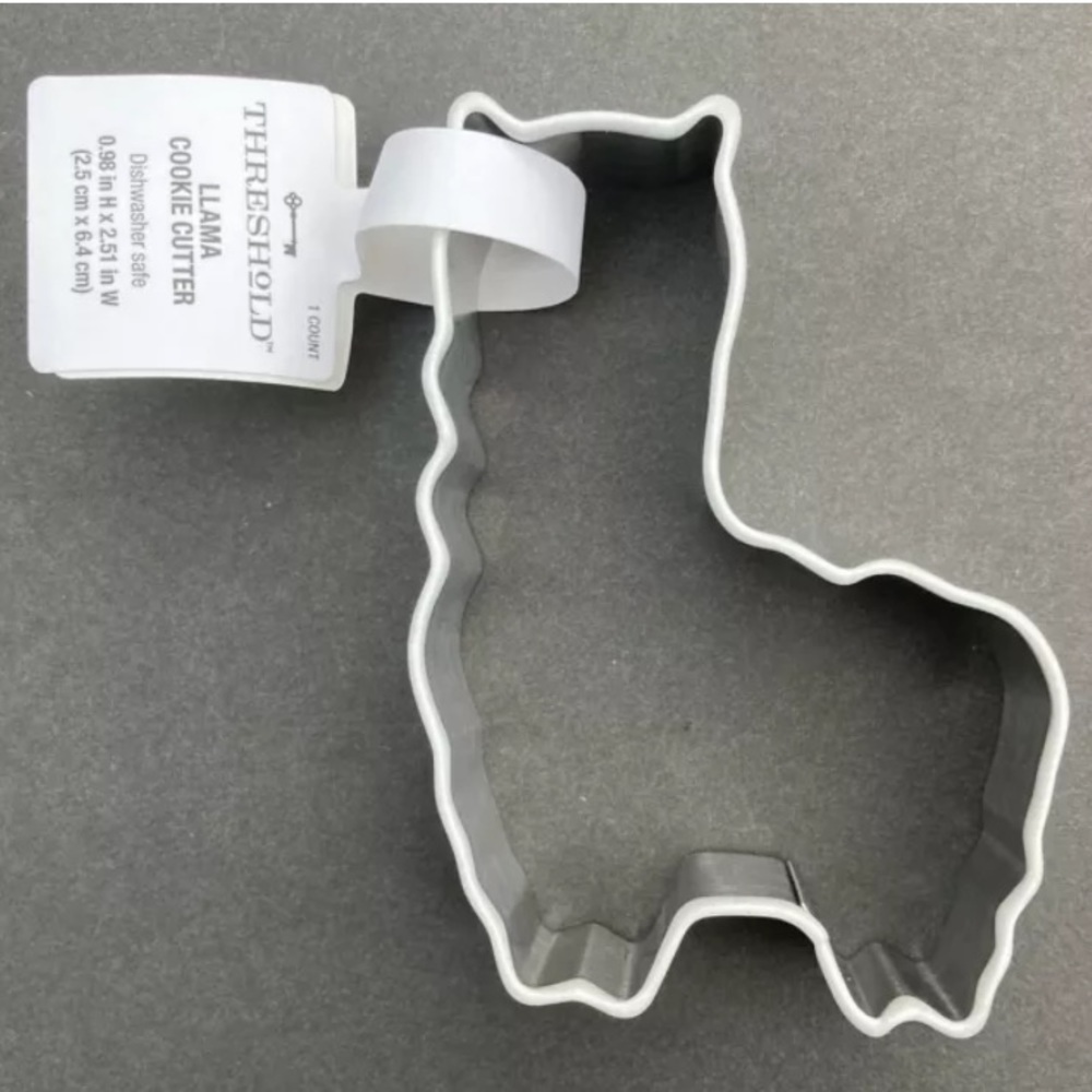 Set Of 4 Threshold Llama Alpaca Cookie Cutters Crafts Stainless Steel Silicone